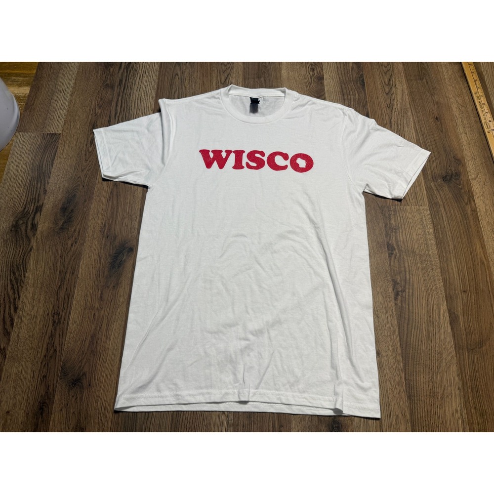 District Shirt Unisex Size S White Short Sleeve Graphic Tee WISCO Wisconsin